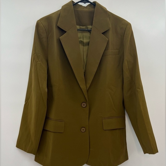 Brown Blazer – Modernized, Open-Front Design Size L - Picture 6 of 6